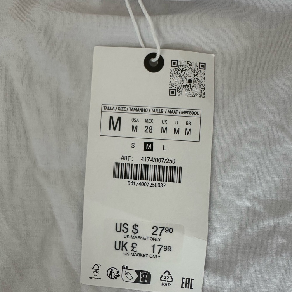 Zara MERCERIZED TOP - Picture 2 of 3